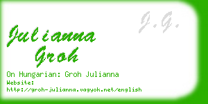 julianna groh business card